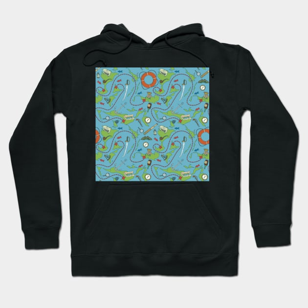 Treasure Map Hoodie by deepfuze